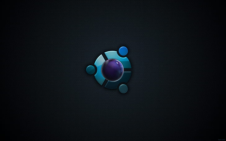 Ubuntu Blue, ubuntu logo, HD wallpaper