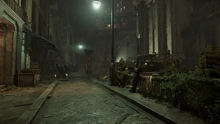 city, the city, street, the game, lights, Dishonored, Danuoll, HD wallpaper