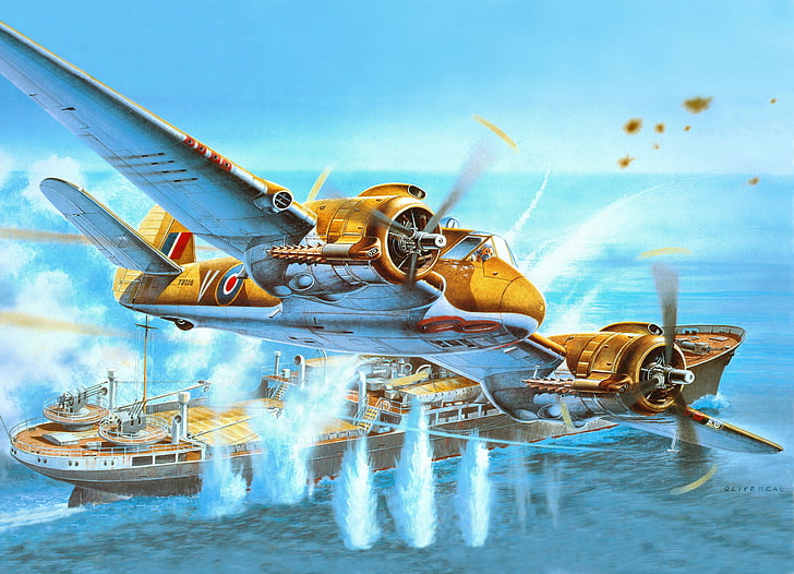 Bristol Beaufighter, World War II, airplane, military aircraft, HD wallpaper