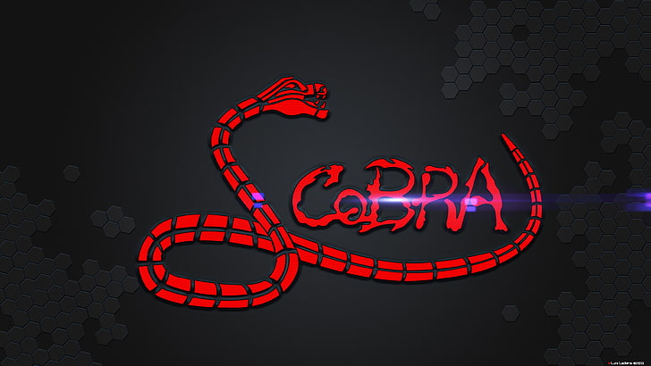 background, cobra, letters, red, snakes, illuminated, night, HD wallpaper