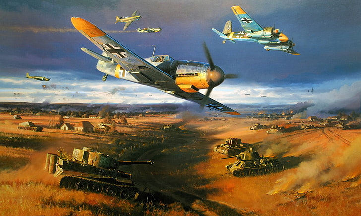 video game screenshot, Messerschmitt, Messerschmitt Bf-109, World War II, HD wallpaper