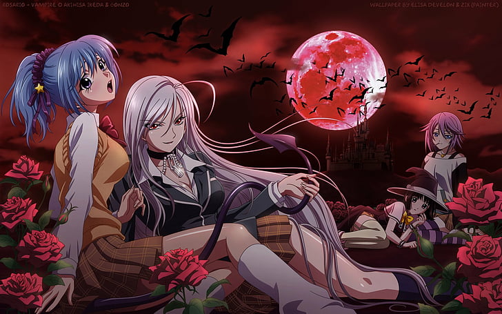 Anime, Rosario + Vampire, HD wallpaper