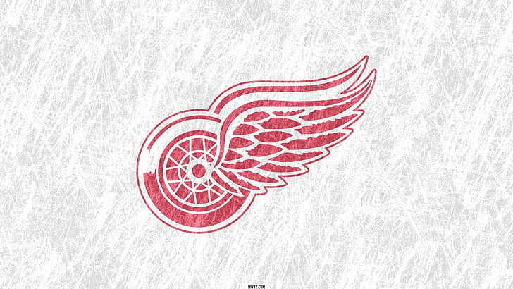 Download Vintage Detroit Red Wings Hockey Art Wallpaper