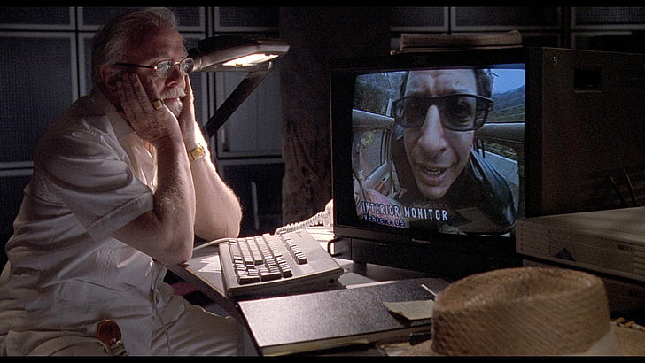 Jurassic Park, Jeff Goldblum, John Hammond, Richard Attenborough, HD wallpaper