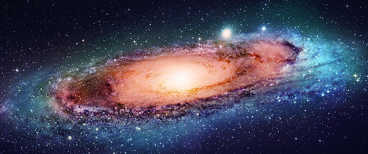 brown galaxy digital wallpaper, space, astronomy, star - space, HD wallpaper