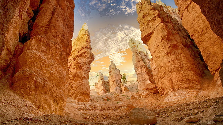 canyon, rock, rock formation, bryce canyon national park, pillar, HD wallpaper