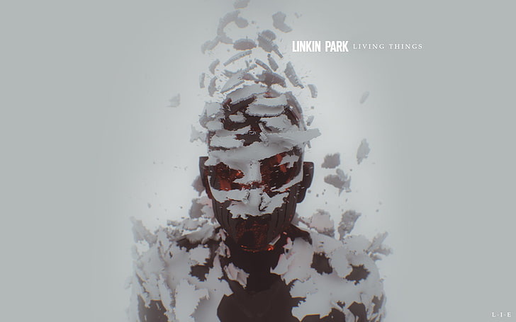 Linkin Park Living Things poster, music, Album, alternative, snow