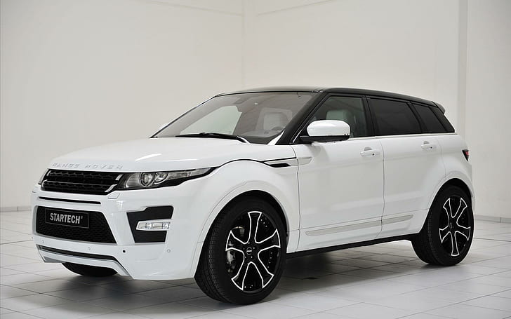 Startech Range Rover Evoque, white land rover range rover, cars, HD wallpaper
