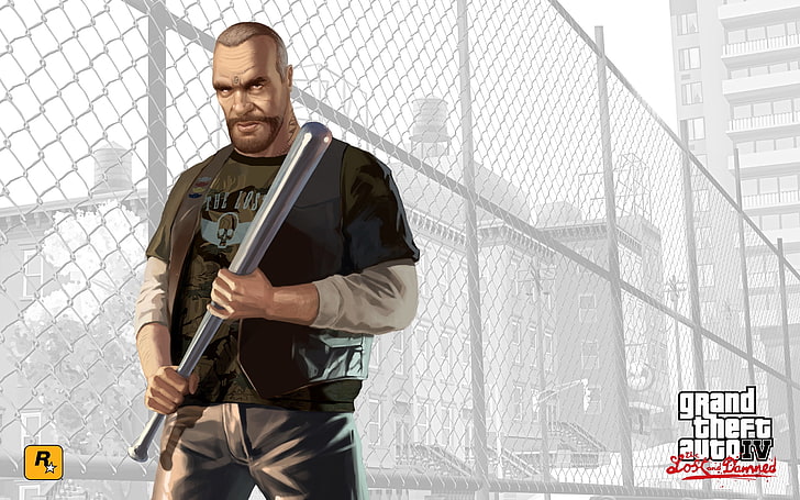 Grand Theft Auto IV game cover, billy grey, gta 4 lost and damned, HD wallpaper