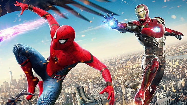 2017, Spider-Man: Homecoming, 4K, Iron Man, headwear, helmet, HD wallpaper