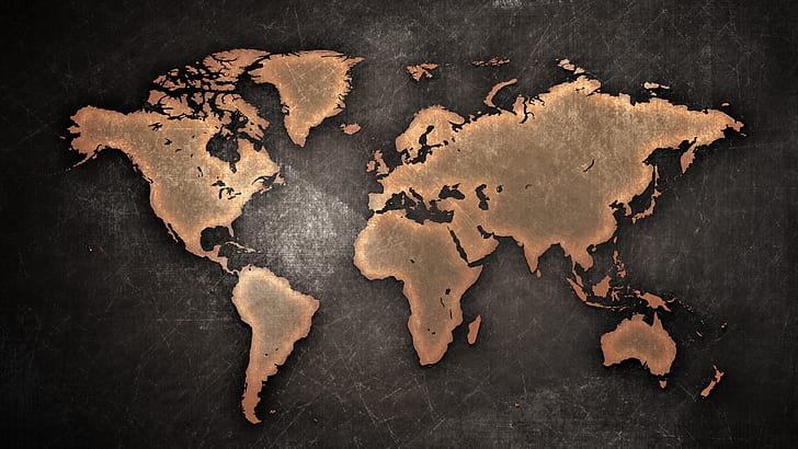 world, world map, HD wallpaper