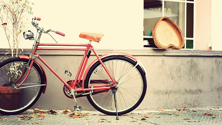 romantic, bicycle, symbol, icon, design, art, business, 3d, HD wallpaper