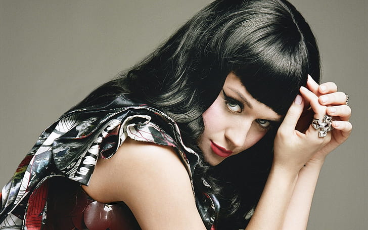 Katy Perry Glance, makeup, girl, face, pics, woman, HD wallpaper