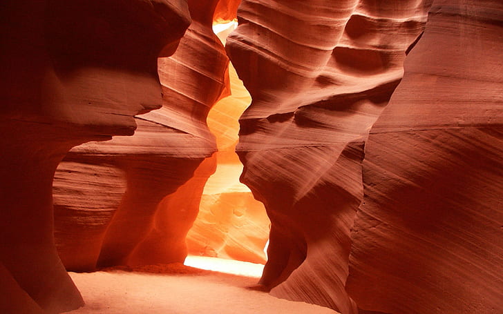 Arizona, nature, rocks, canyon, orange, red, Antelope Canyon, HD wallpaper