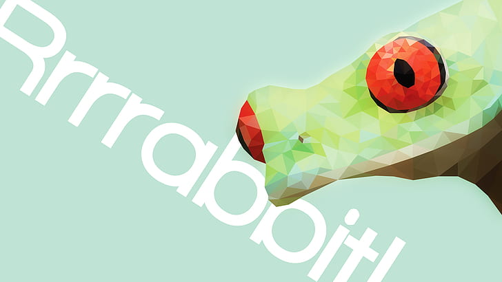 animals, simple, frog, low poly, simple background, digital art, HD wallpaper