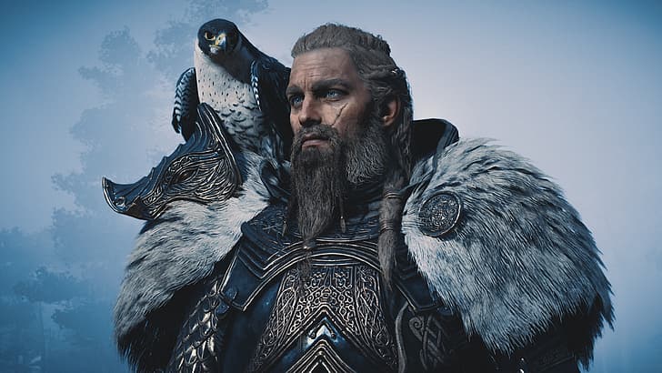Falcon, Viking, Assassin's Creed Valhalla, Eivor Varinsdottir