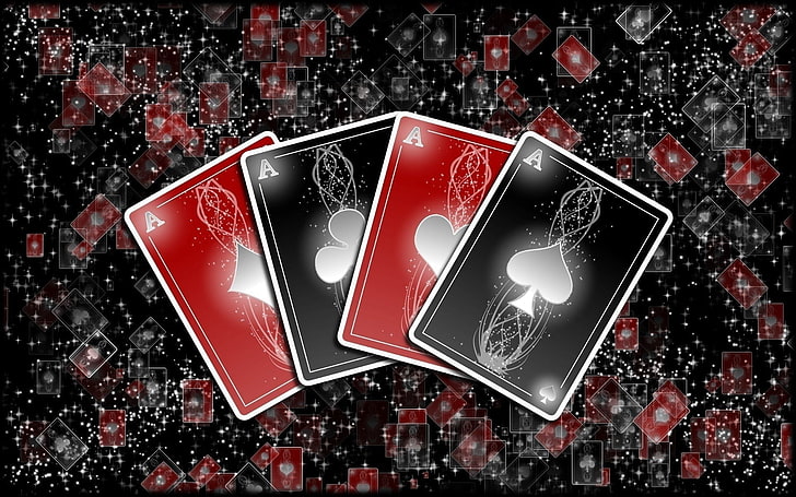 HD wallpaper: four Ace playing cards digital wallpaper, Game, Poker |  Wallpaper Flare