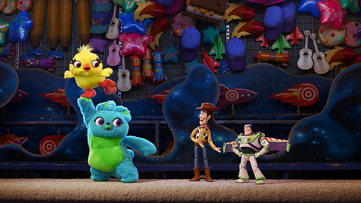 Sheriff Woody, Buzz Lightyear, animation, animated movies, 2019, HD wallpaper