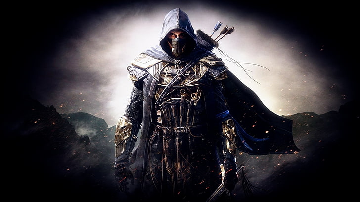 man with arrows wallpaper, The Elder Scrolls Online, video games, HD wallpaper