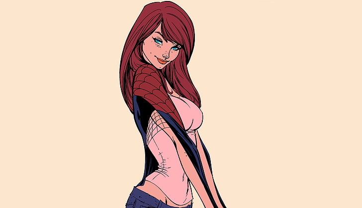 looks, drawing, character, mary jane watson, HD wallpapers, PC wallpapers, ...
