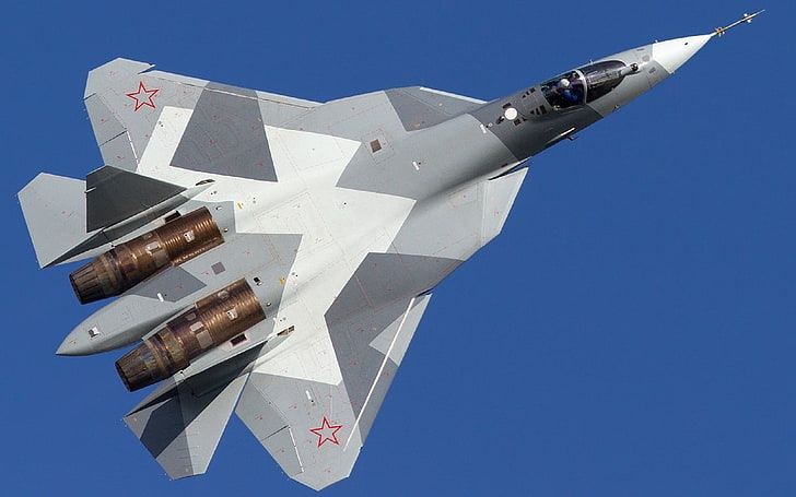Jet Fighters, Sukhoi Su-57, Pak Fa, Stealth Aircraft, airplane