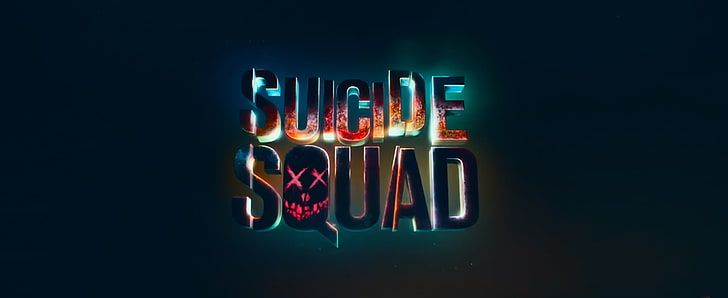 Suicide Squad logo, text, movies, night, neon Light, illustration