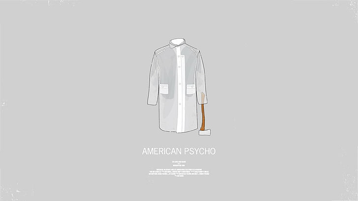 Movie, American Psycho, indoors, copy space, studio shot, no people