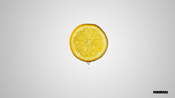 fruit minimalism techno tatof, citrus fruit, food and drink, HD wallpaper