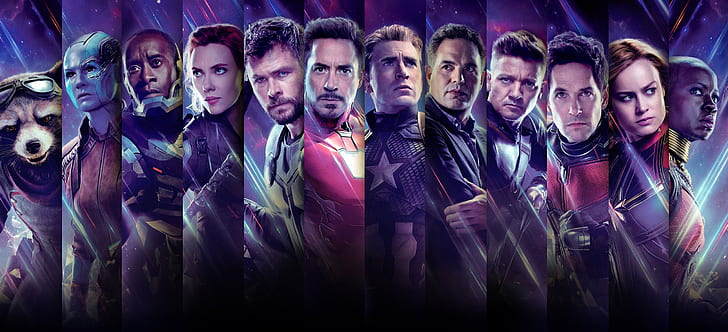 fiction, characters, Nebula, Iron Man, Captain America, superheroes, HD wallpaper