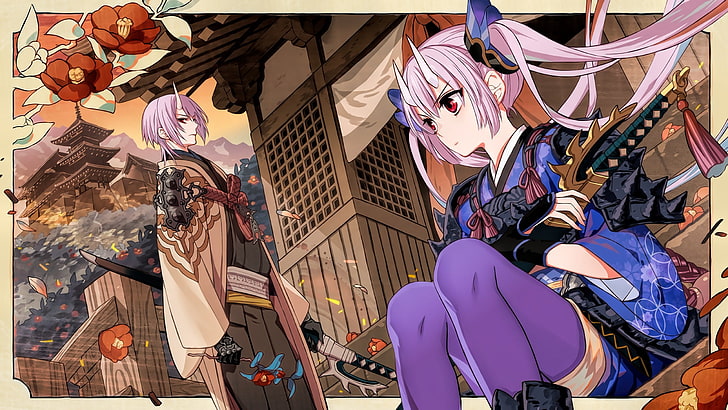 women's assorted clothes, Chain Chronicle, pink hair, low angle view