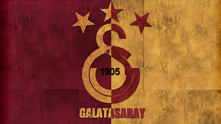 Galatasaray S.K., soccer clubs, Turkish, red, no people, communication, HD wallpaper