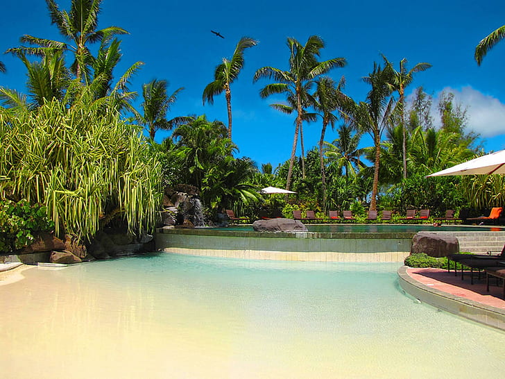 Resort At Bora Bora French Polynesia, resort scenery, tropical