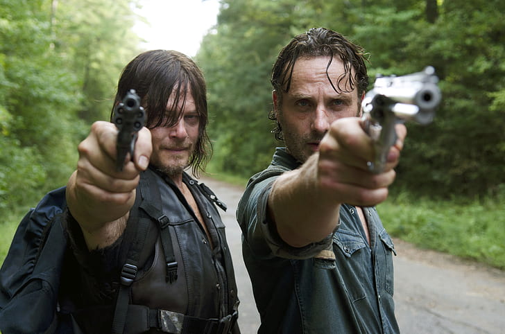 trunks, The Walking Dead, Andrew Lincoln, Norman Reedus, Daryl Dixon, HD wallpaper