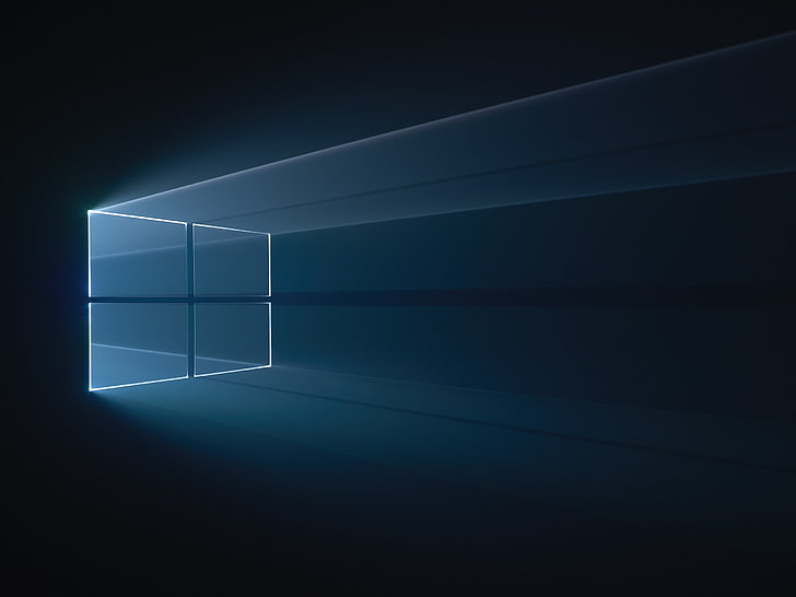abstract, GMUNK, Windows 10, blue, futuristic, shape, light - natural phenomenon HD wallpaper