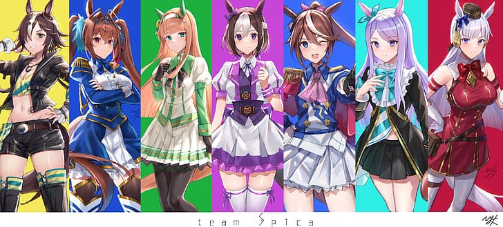 anime, anime girls, Uma Musume Pretty Derby, horse girls, Special Week (Uma Musume), HD wallpaper