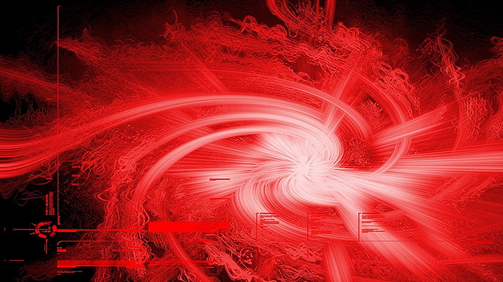 digital art, shapes, artwork, red, abstract, motion, pattern