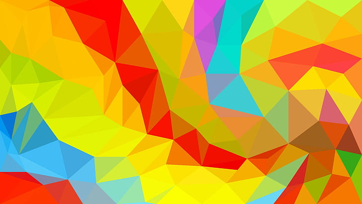 Abstract, Colorful, Geometric, 1920x1080, HD wallpaper