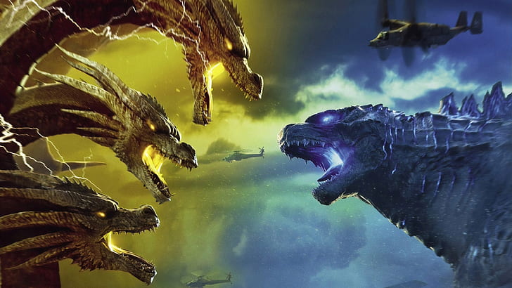 Godzilla, Godzilla, King of the Monsters!, Godzilla: King of the Monsters, HD wallpaper