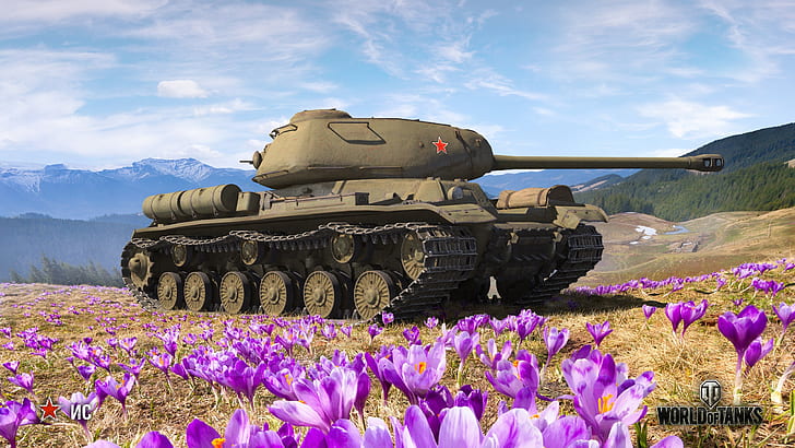 WoT, World of Tanks, Wargaming, spring art, IP HD wallpaper