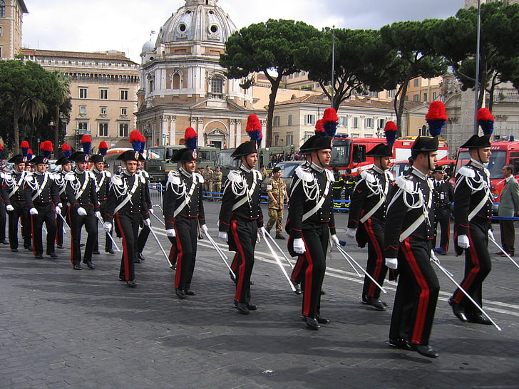 carabinieri, day, parade, police, republic, HD wallpaper