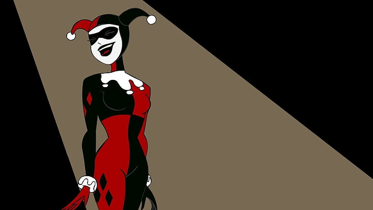Harley Quinn, Batman, artwork, mask - disguise, representation, HD wallpaper