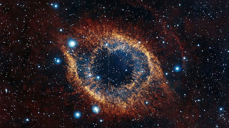 helix nebula, space, stars, explosion, brilliance