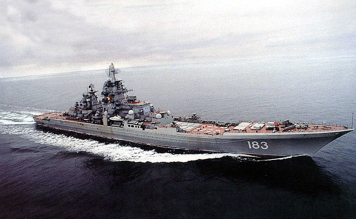 Pyotr Velikiy, Kirov Class Battlecruiser, Russian Navy, nautical vessel, HD wallpaper