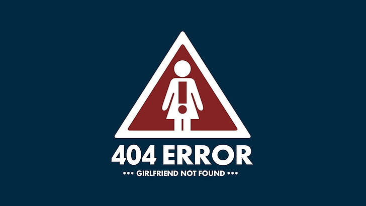 404 error illustration, 404 Not Found, humor, sign, artwork, blue background, HD wallpaper