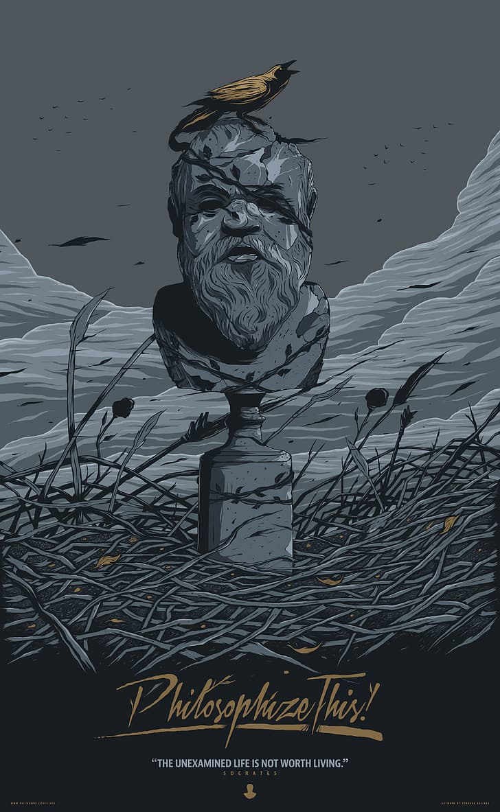 Socrates, raven, philosophy