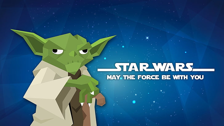 Star Wars Master Yoda, Jedi, galaxy, stars, blue, text, star - space, HD wallpaper