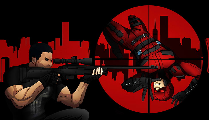 HD wallpaper: the Punisher, Daredevil, Marvel Comics, Matt Murdock, Frank  Castle | Wallpaper Flare