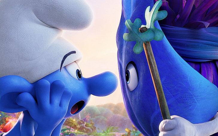 Smurfs: The Lost Village (2017), poster, movie, fantasy, animation
