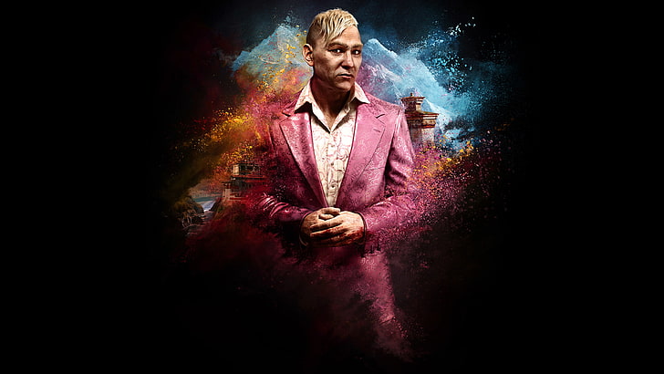 Far Cry 4 digital wallpaper, Pagan Min, one person, front view