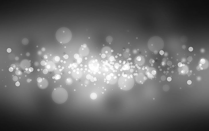 gray light bokeh photography, abstract, defocused, backgrounds, HD wallpaper